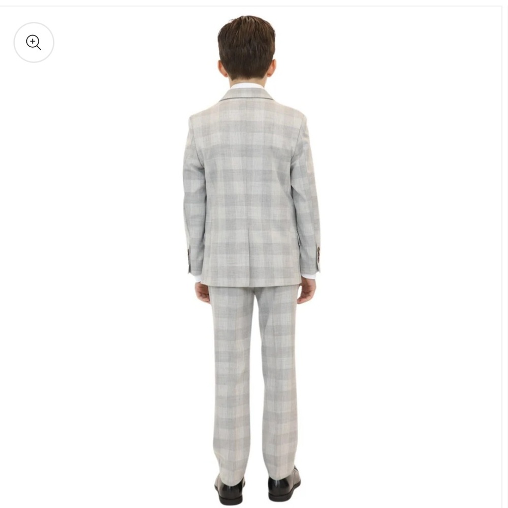 Appaman stretchy Mod London gray check suit - Picture 7 of 8